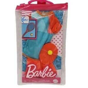 🩷 NIP. Barbie Ken Tennis Outfit - Blue and Orange